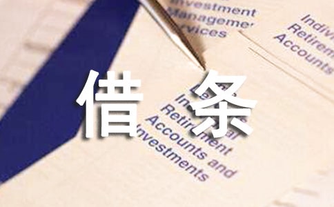 有效借條樣本