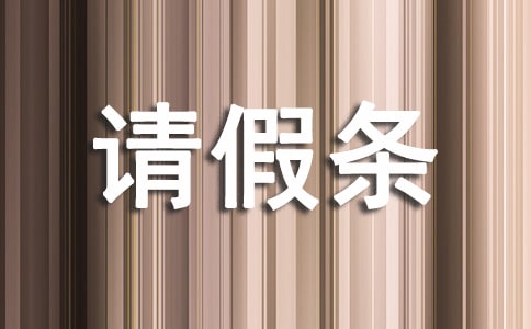 個人請假條（精選20篇）