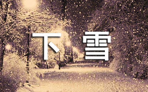 下雪感言句子50句